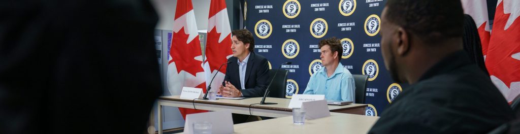 Justin Trudeau visits Sun Youth